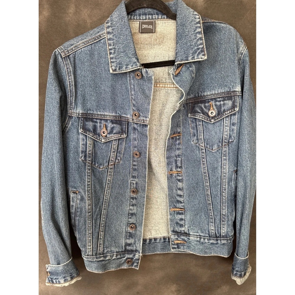 Kylie Jenner Hidden Hills Denim Jacket XS Blue Trucker Calabasas Streetwear Y2K